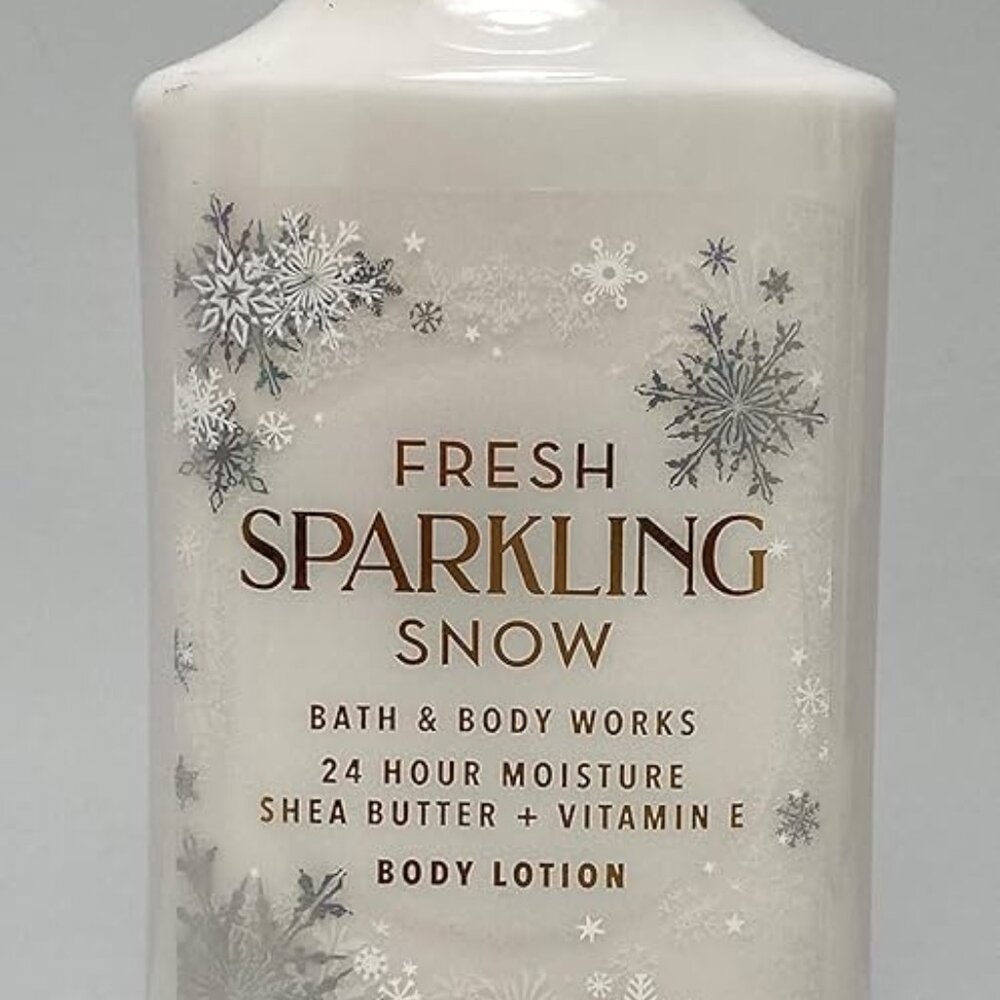 Bath & Body Works Fresh Sparkling Snow Moisture Body Lotion Cream 8 oz NEW🌺